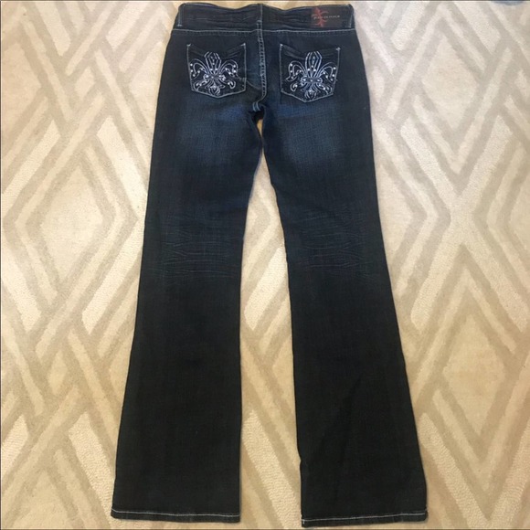 Jeans DeFluer Bootcut Rhinestone Studded Jeans - Picture 6 of 8